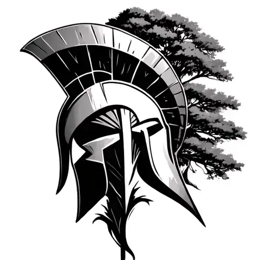 Spartan With A Tree