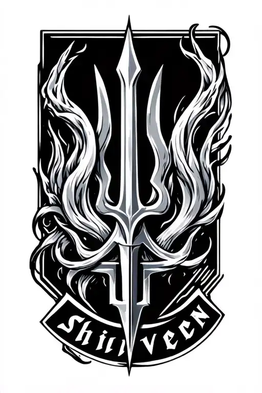 Trident With Name Shiven
