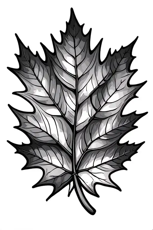 Cletic Maple Leaf Intertwined