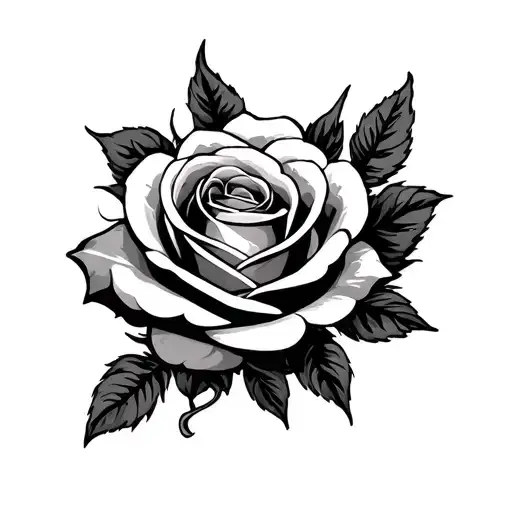 Name And Rose Surrounded