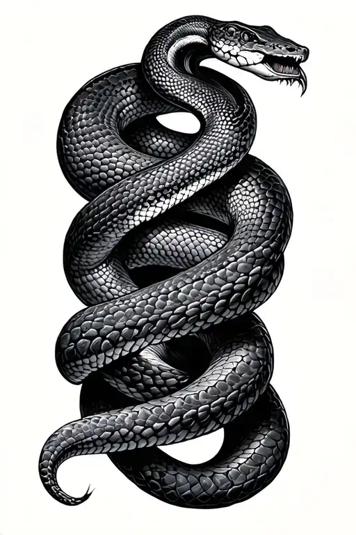 Snake Wrapping Around Arm