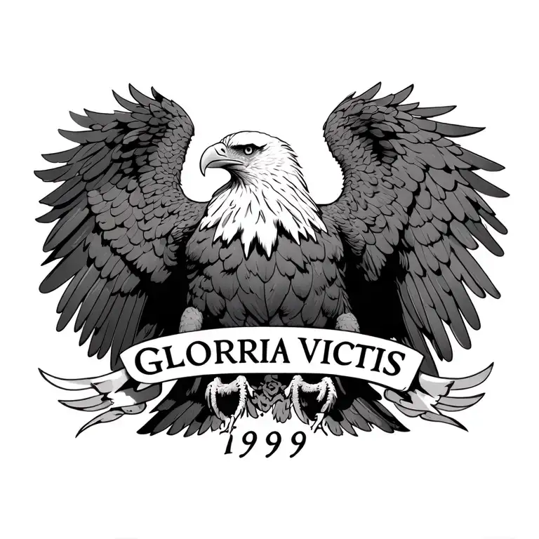Large Eagle With The Inscription Gloria Victis 1999