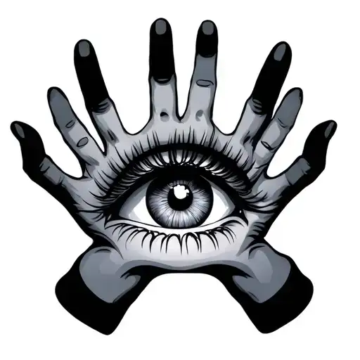 Eye With Hands Surrounded