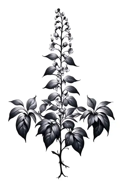 Bleeding Wisteria Flowers