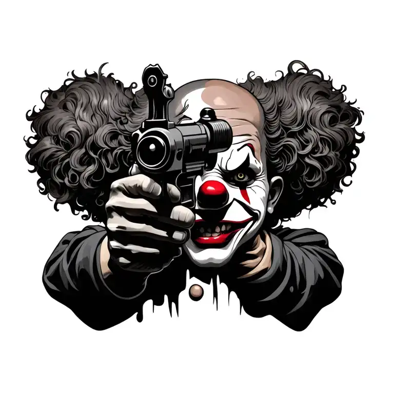 Clown With Gun