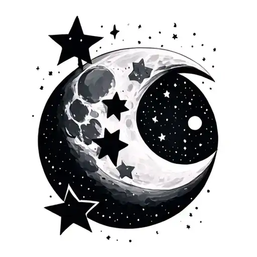 Moon And Stars