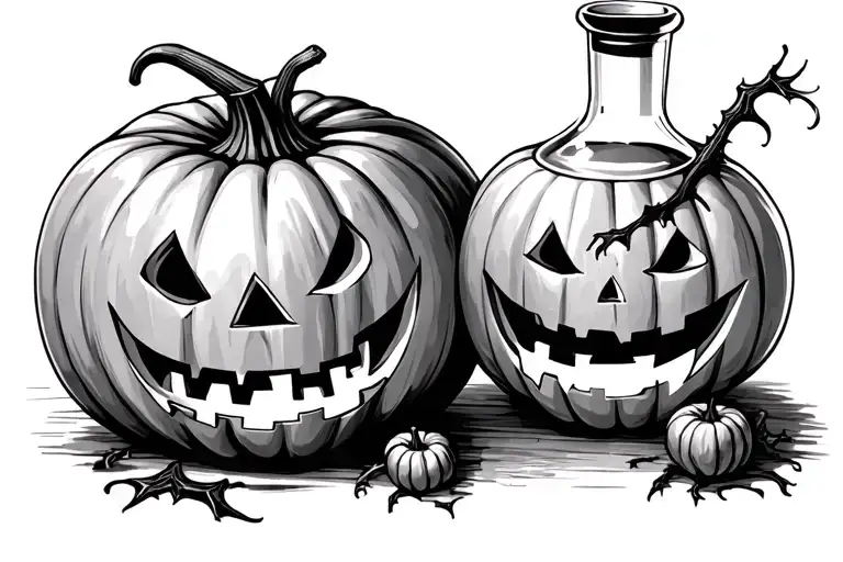 Potion Halloween Jack O Lantern