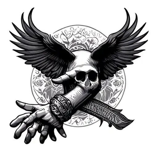 My Brothers Keeper Tattoo Black