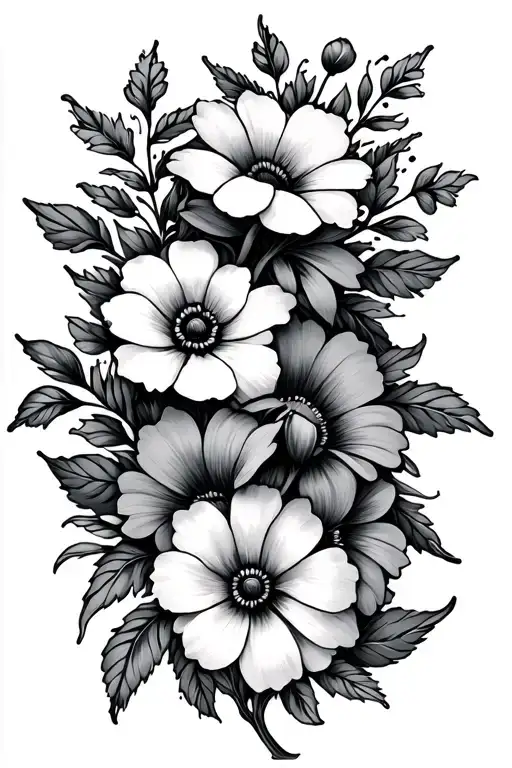 Friendship Tattoo Flowers