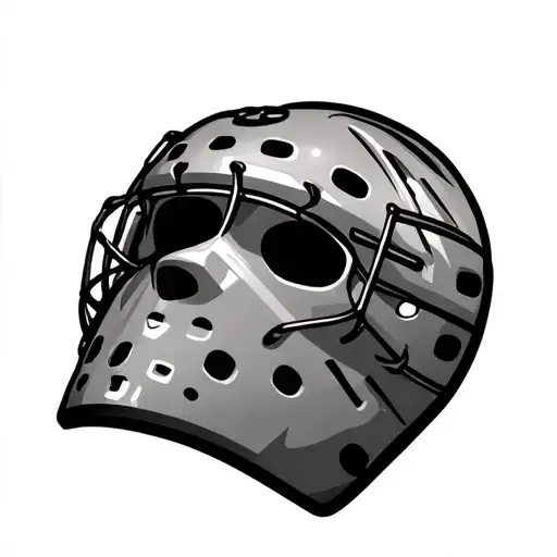 Old School Hockey Goalie Mask