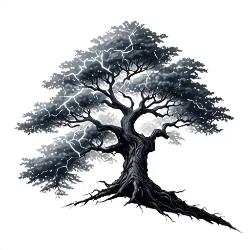Tree With Lightning