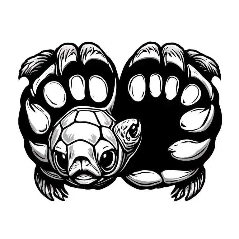 Beaver Paw Inside The Delaware Nation Turtle