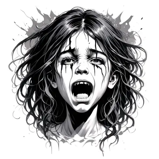Crying Girl Screaming