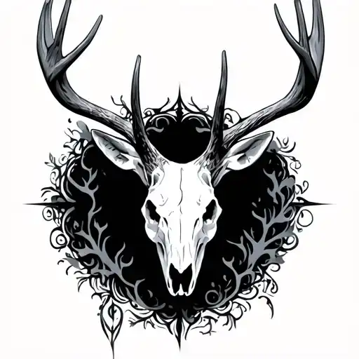Deer Skull Face
