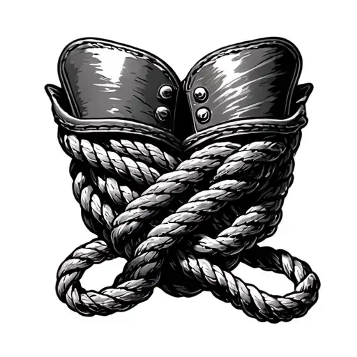 Epaulettes Russian Prison B&w 6Inch Shaded Ropes