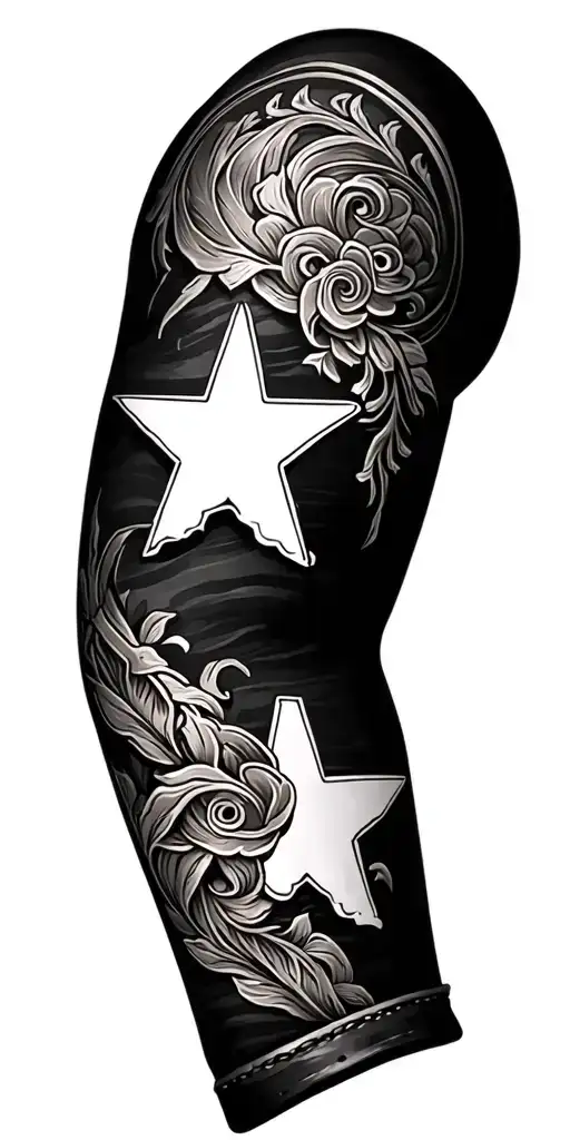 Texas Tooled Leather Sleeve