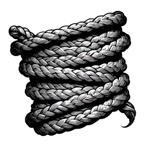 Epaulettes Russian Prison B&w 6Inch Shaded Ropes Wrapped On Shoulder