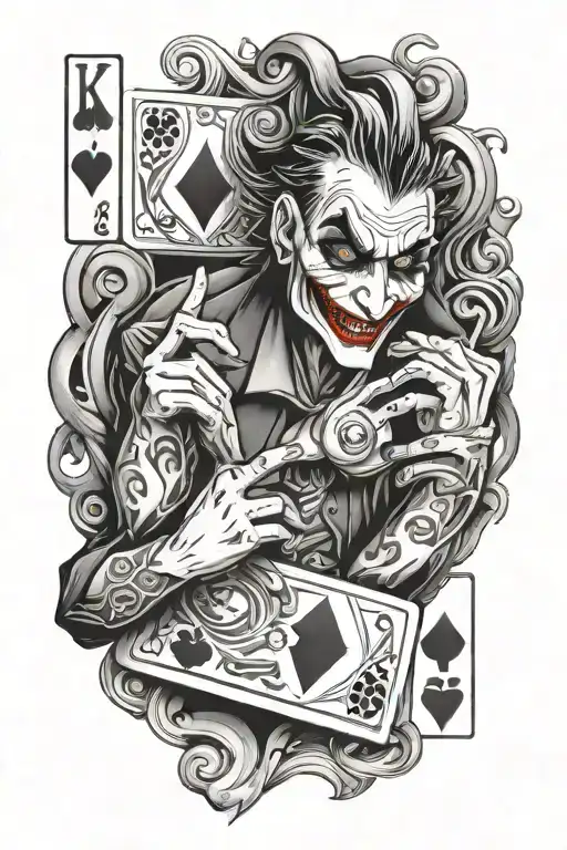 Poker Joker With Heart Shaped Lock