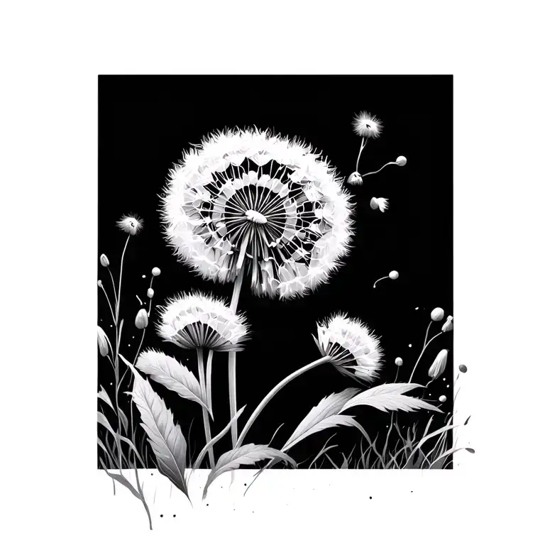 Dandelion Blowing