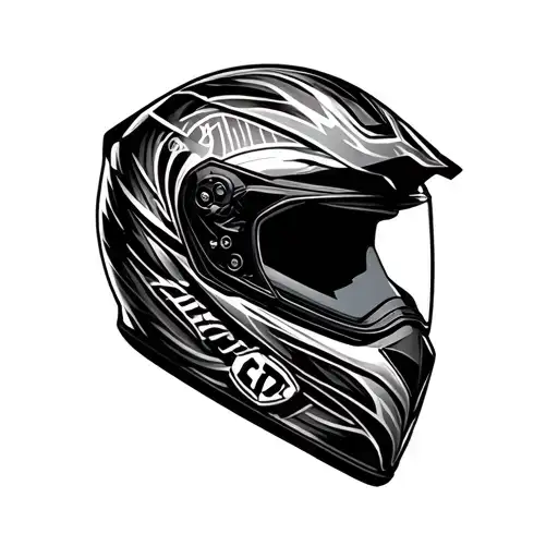 Motorycle Helmet Adorned