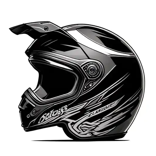 Motorcycle Helmet Playfull With Colors Not Much Details