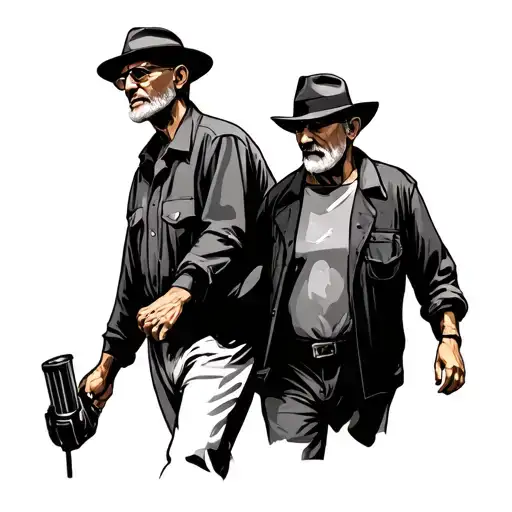 Me And My Late Dad Walking Hand