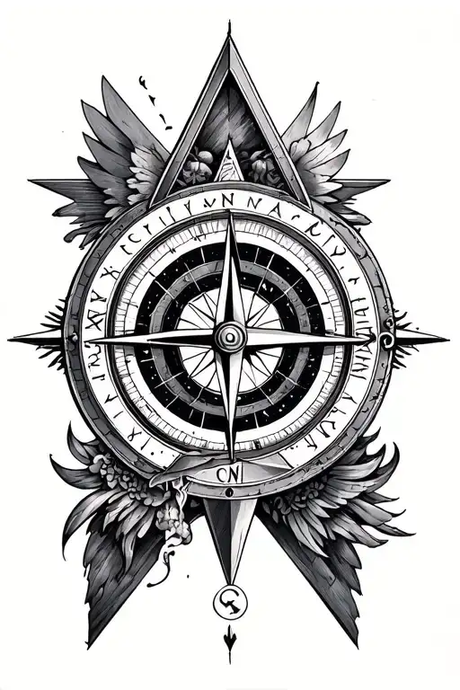 Illuminati Consisting A Compass