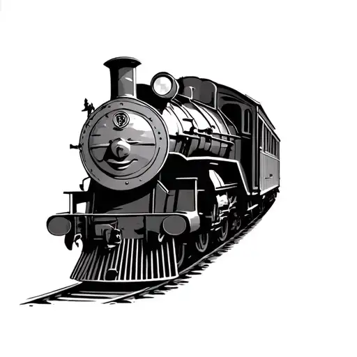 Memorable Tattoo About My Grandad Who Had A Passion For Trains