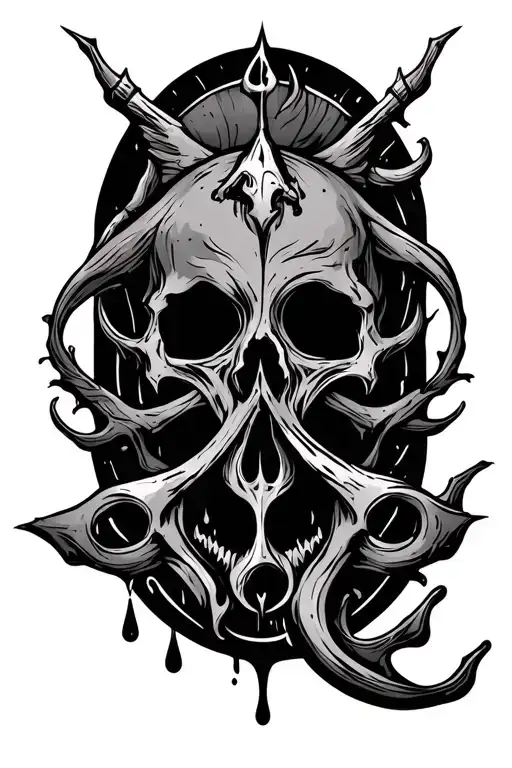 The Brand Of Sacrifice Symbol With Sdhows And Blood Drops