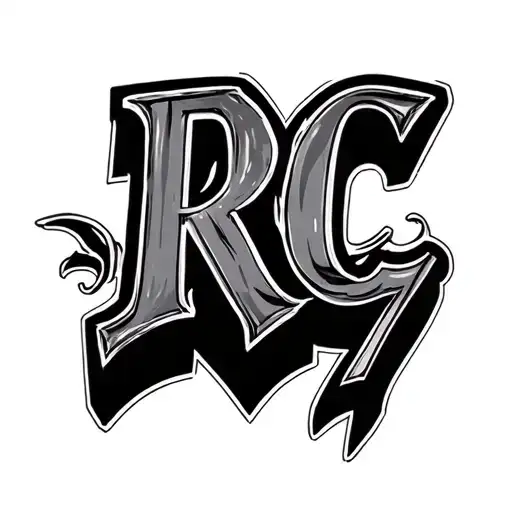 The Letters Rc And Number 77