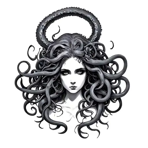 Lilith And Medusa Intertwined