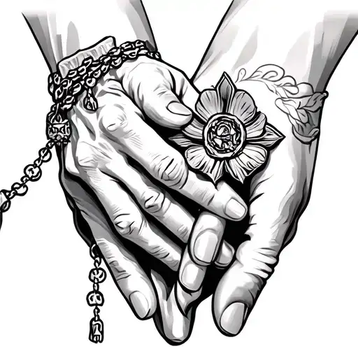 Hands And Rosary