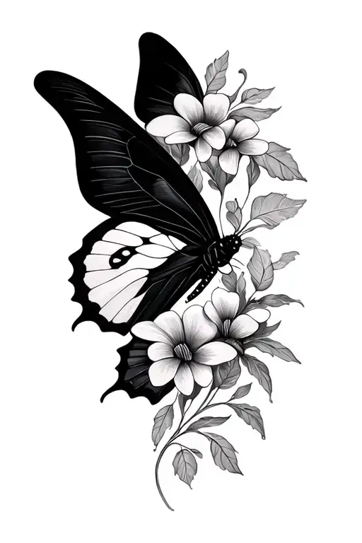 Guadeloupe And Butterfly