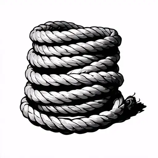 Rope With 5 Unraveled Pieces