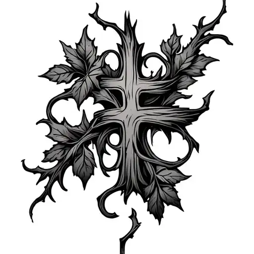 Ross Cross Thorn Vine Wrapping