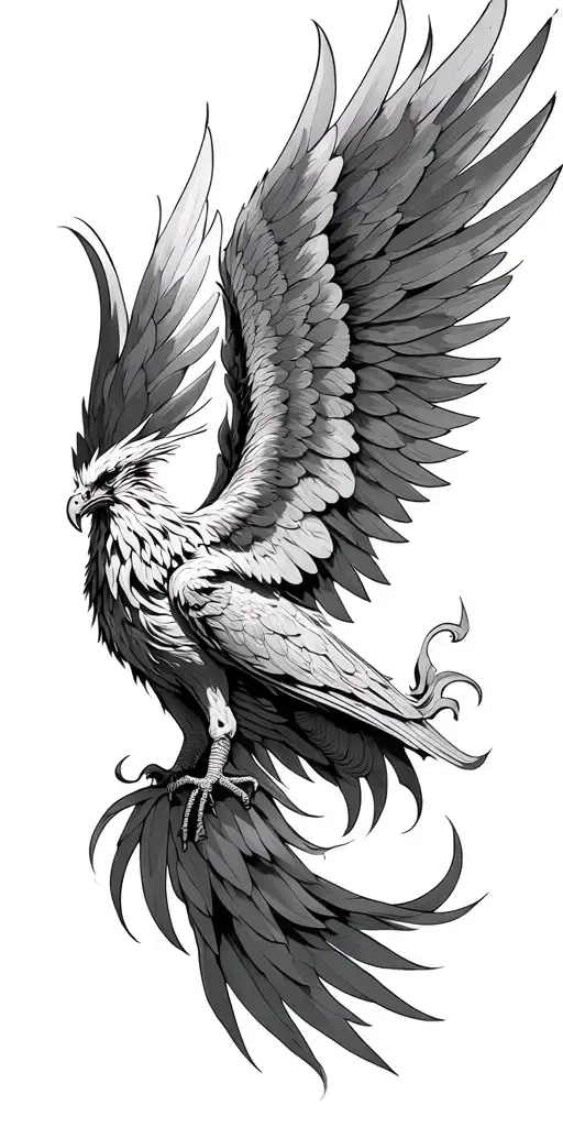 Phoenix With Deployed Wings