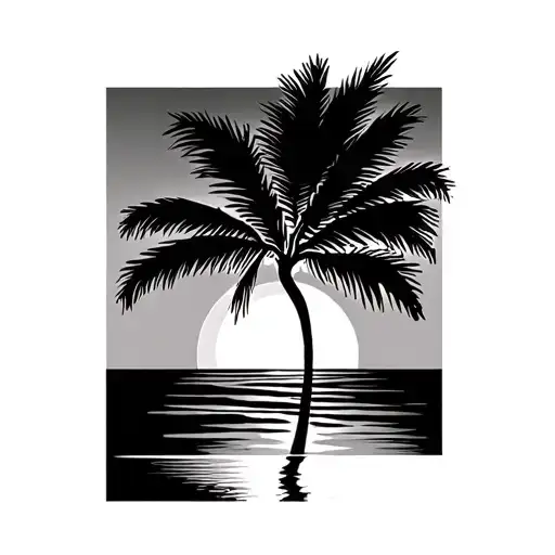 Palm Tree Sunset