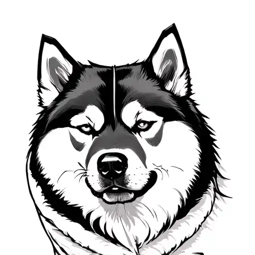 Akita Y Samurai Warrior