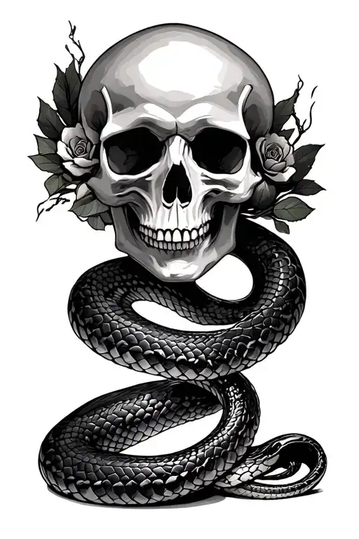 Skull And Snake
