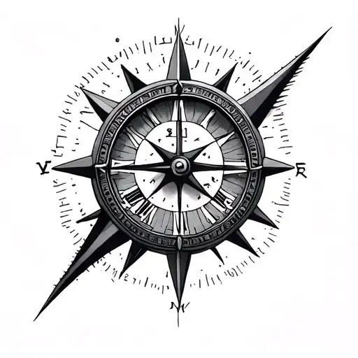 Half Compass Half Clock