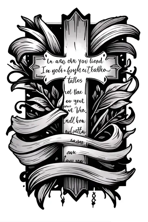 Bible Verse And Cross