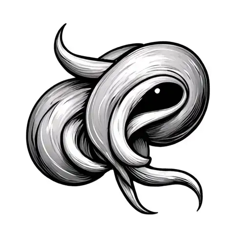 Mole Outline Intertwined With 2710