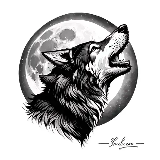 Wolf Howling At The Moon