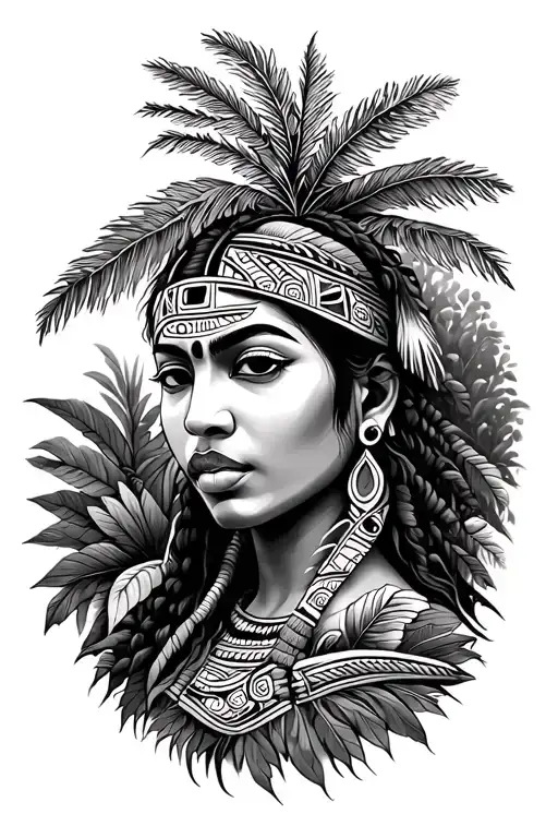 Taino Dominican Nature Scene