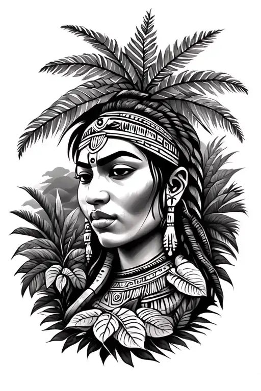 Taino Dominican Nature Scene