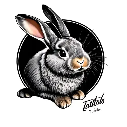 A Crazy Rabbit Pulling His Own Ears