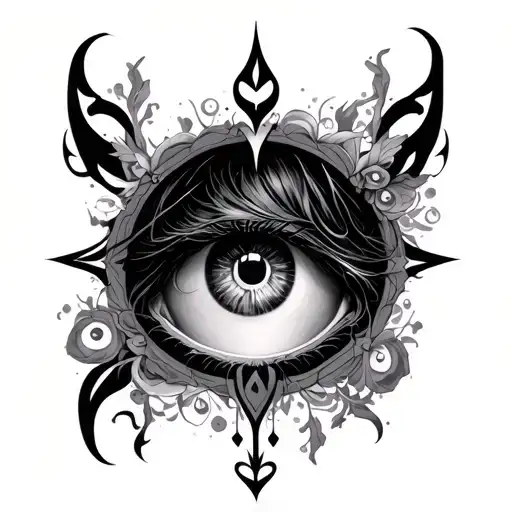 Sigil And Girl Eye Inside