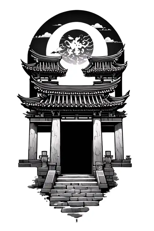 Japanese Temple Gate