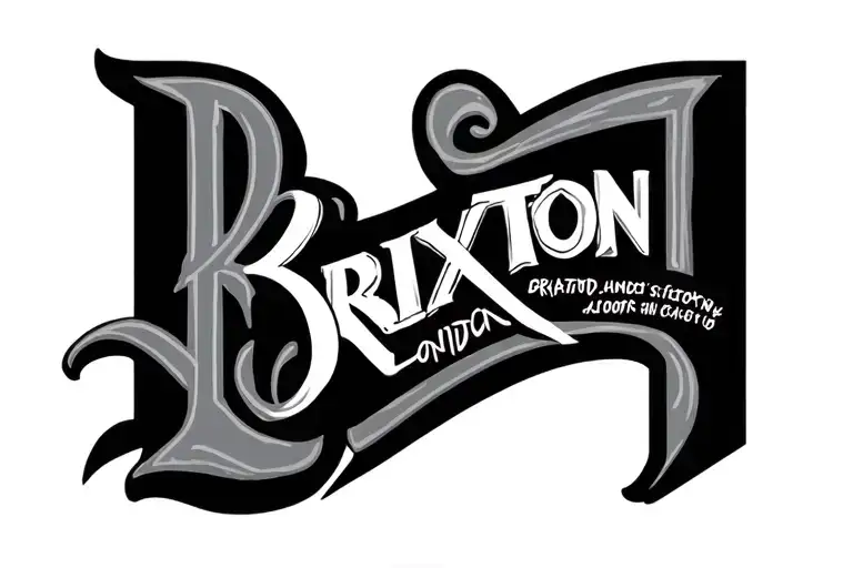 Children Brixton London Letters In Caps