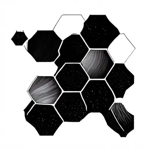 Honeycomb Pattern With Each Cell Filled With Something Differet